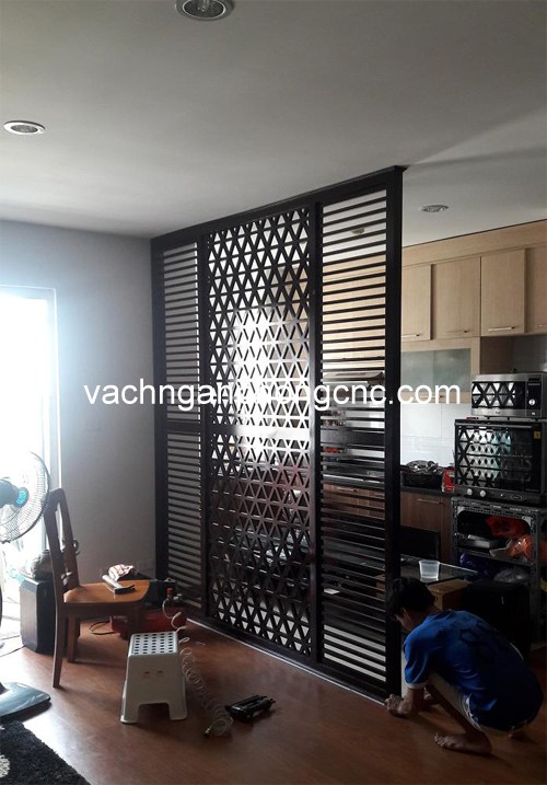 vách ngăn phòng khách