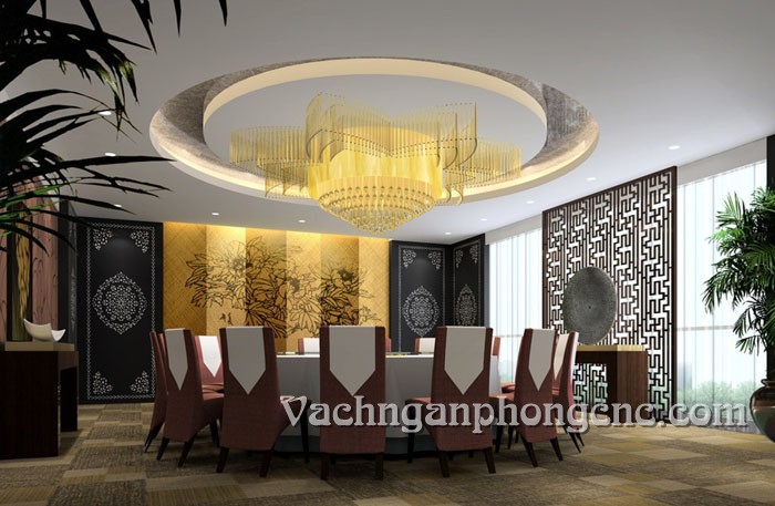 vách ngăn nhà hàng