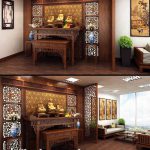 Vách ngăn phòng thờ mã VNPT 1001