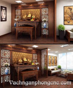 vách ngăn phòng thờ