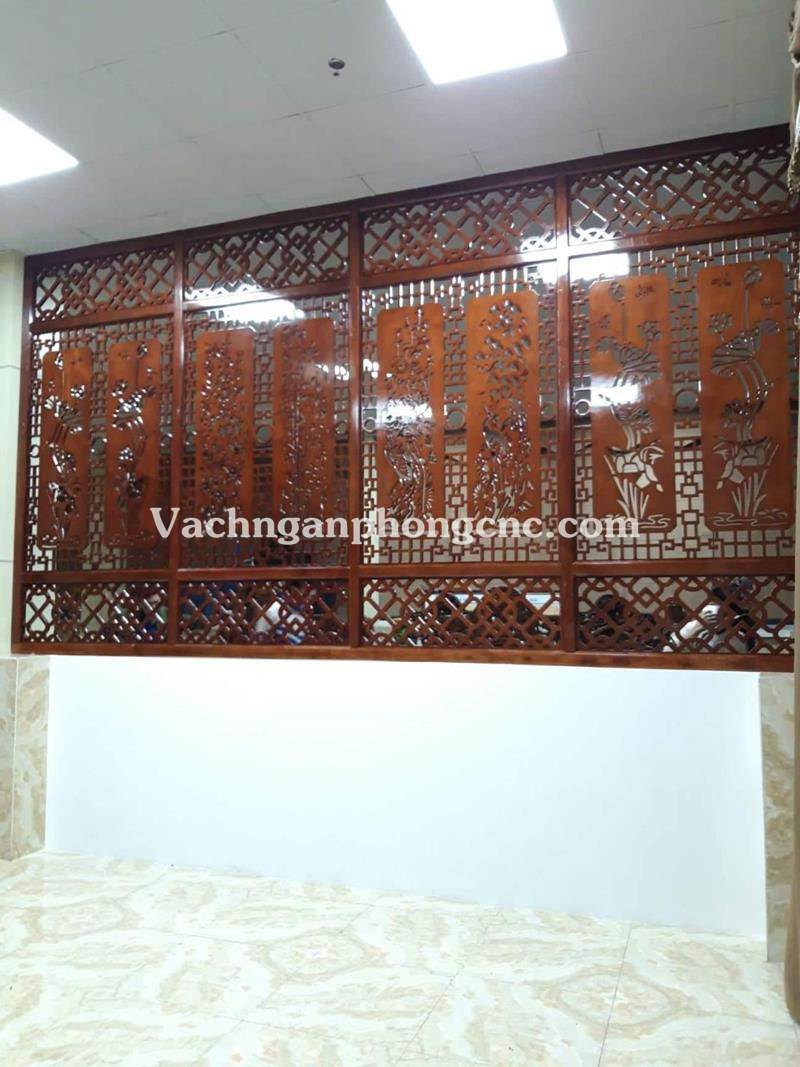 vách ngăn cnc phòng khách