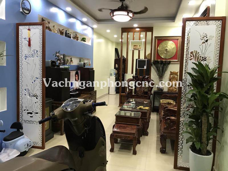 vách ngăn cnc phòng khách