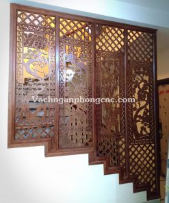 vách ngăn cầu thang cnc