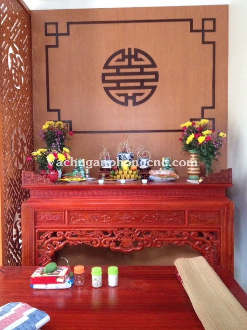 vách ngăn phòng thờ