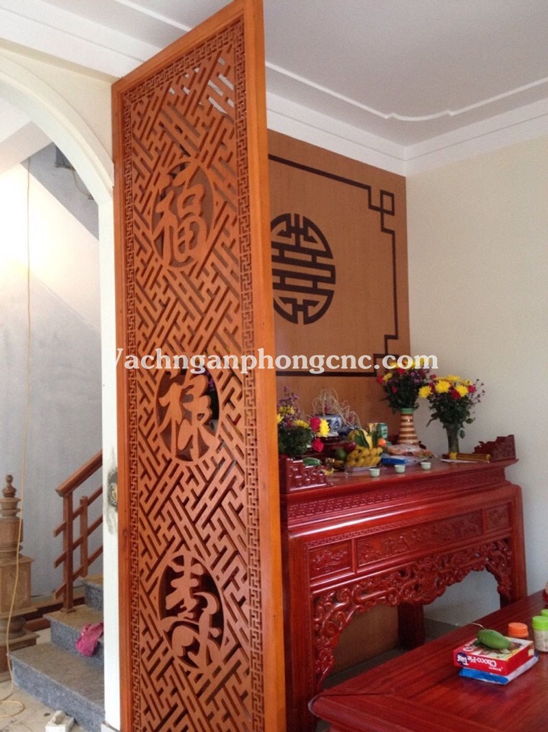 vách ngăn phòng thờ