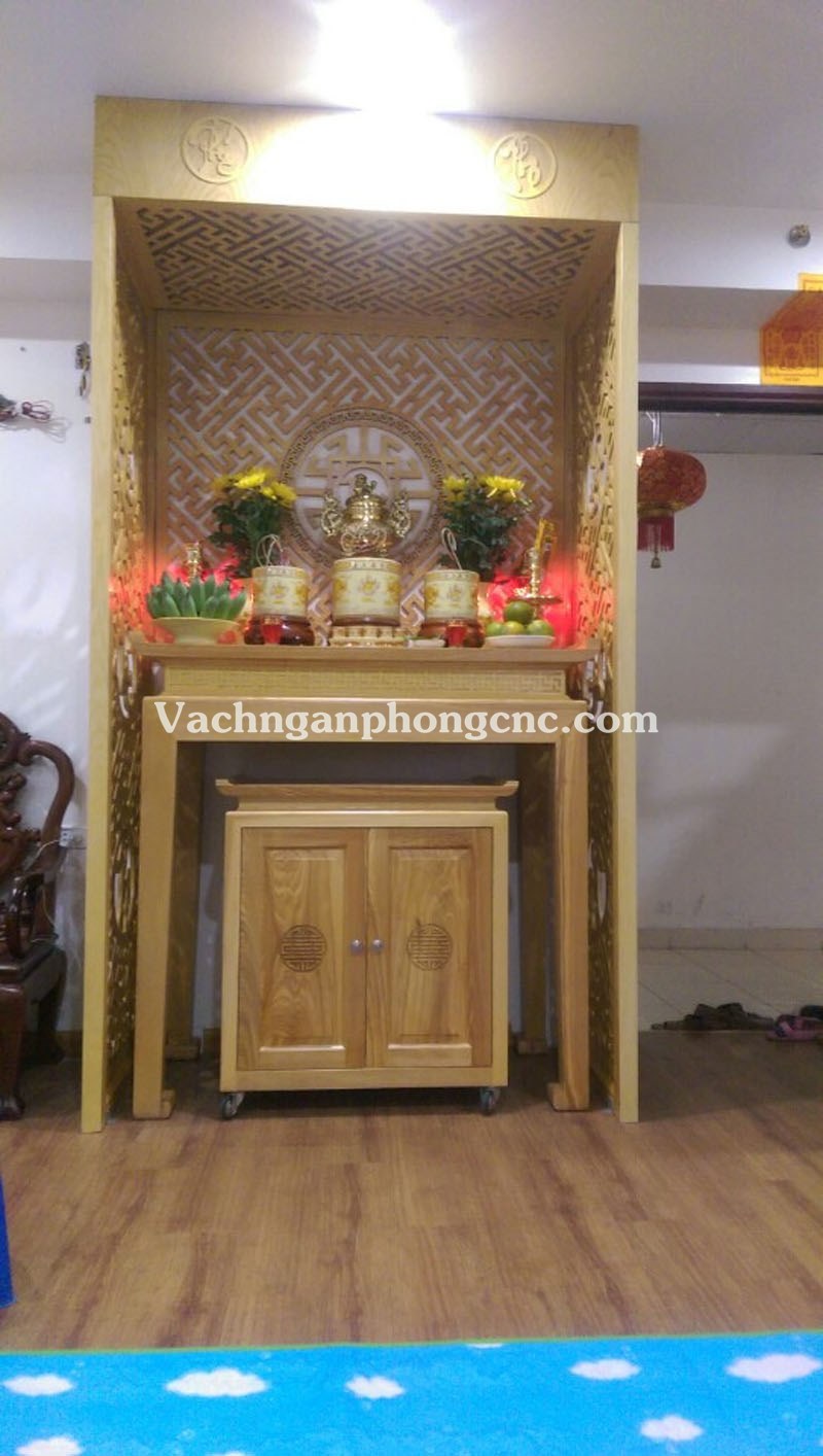 vách ngăn phòng thờ