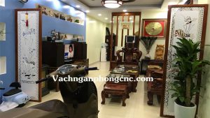 vách ngăn cnc phòng khách