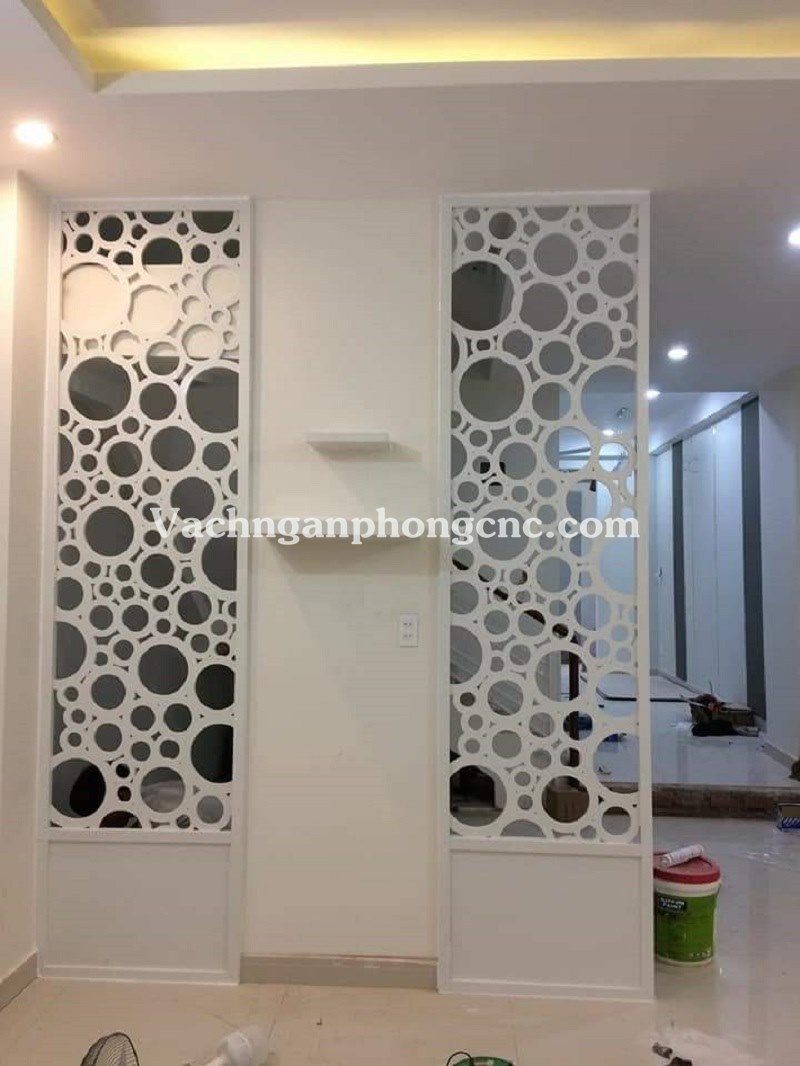 vách ngăn trang trí bằng nhựa