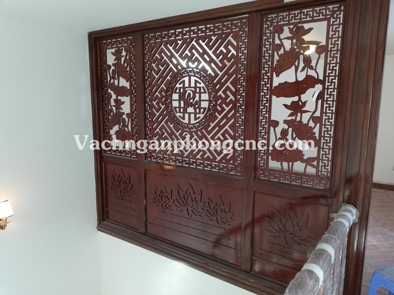 vách ngăn trang trí phòng thờ