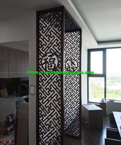 vách ngăn gỗ ép phòng thờ