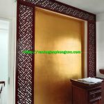 Vách hậu phòng thờ màu óc chó Vnpt- 1068