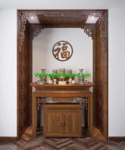 mẫu vách ngăn phòng thờ đẹp