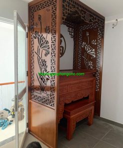 mẫu vách ngăn phòng thờ đẹp