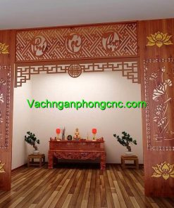 vách cnc phòng thờ