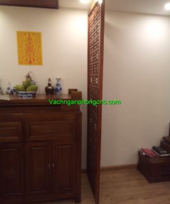 vách gỗ phòng thờ
