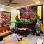 Vách ngăn ban thờ đẹp VNPT 1104