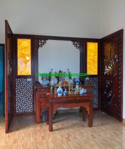 vách ngăn cnc phòng thờ