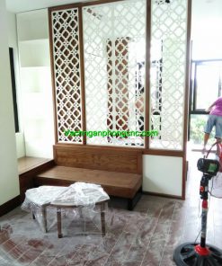 vách ngăn phòng ngủ bằng gỗ công nghiệp