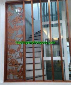 vách trang trí cầu thang
